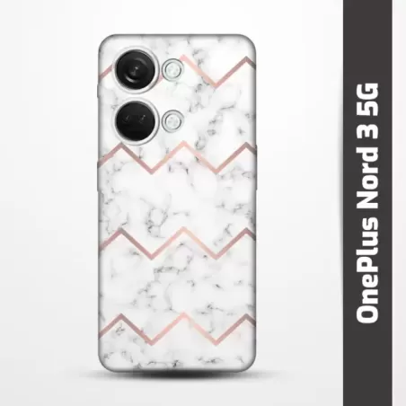 Pružný obal na OnePlus Nord 3 5G s motivem Bílý mramor