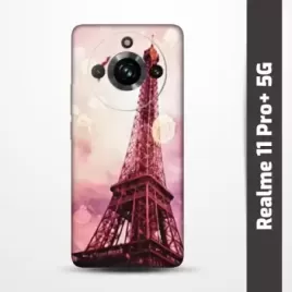 Pružný obal na Realme 11 Pro+ 5G s motivem Paris