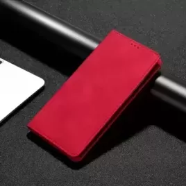 Kožené pouzdro na Motorola Moto E13 v barvě Červená