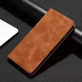 Kožené pouzdro na Motorola Moto E13 v barvě Hnědá