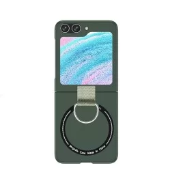 Magnetický tvrdý obal na Samsung Galaxy Z Flip 5 | Luxury case-Tmavě zelená