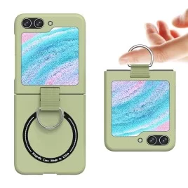 Magnetický tvrdý obal na Samsung Galaxy Z Flip 5 | Luxury case-Světle zelená