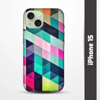 Pružný obal na iPhone 15 s motivem Colormix