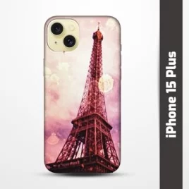 Pružný obal na iPhone 15 Plus s motivem Paris
