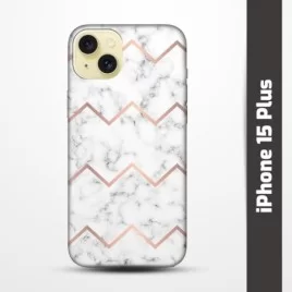 Pružný obal na iPhone 15 Plus s motivem Bílý mramor