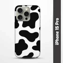 Pružný obal na iPhone 15 Pro s motivem Cow