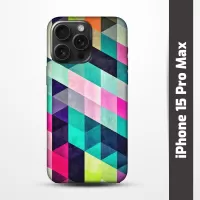 Pružný obal na iPhone 15 Pro Max s motivem Colormix