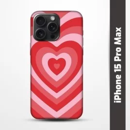 Pružný obal na iPhone 15 Pro Max s motivem Srdce