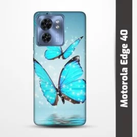 Pružný obal na Motorola Edge 40 s motivem Motýli