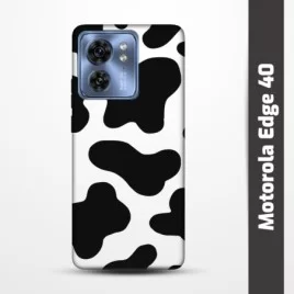 Pružný obal na Motorola Edge 40 s motivem Cow