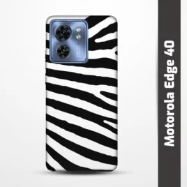 Pružný obal na Motorola Edge 40 s motivem Zebra