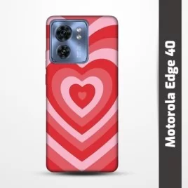 Pružný obal na Motorola Edge 40 s motivem Srdce