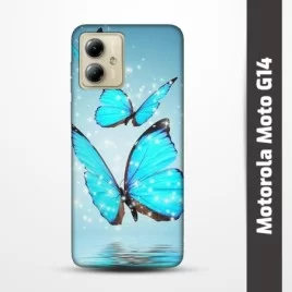 Pružný obal na Motorola Moto G14 s motivem Motýli