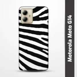 Pružný obal na Motorola Moto G14 s motivem Zebra