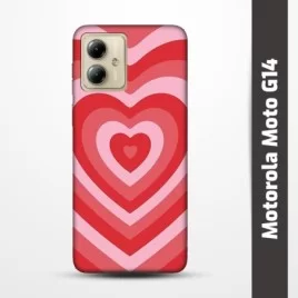 Pružný obal na Motorola Moto G14 s motivem Srdce