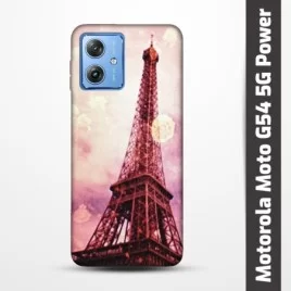 Pružný obal na Motorola Moto G54 5G Power Edition s motivem Paris