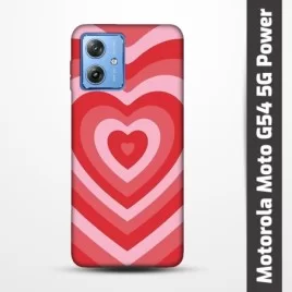 Pružný obal na Motorola Moto G54 5G Power Edition s motivem Srdce