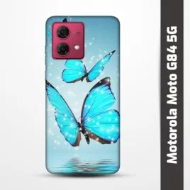 Pružný obal na Motorola Moto G84 5G s motivem Motýli