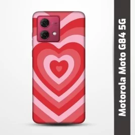 Pružný obal na Motorola Moto G84 5G s motivem Srdce