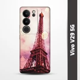 Pružný obal na Vivo V29 5G s motivem Paris