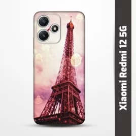 Pružný obal na Xiaomi Redmi 12 5G s motivem Paris