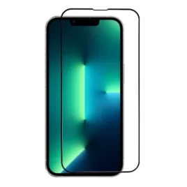 Tvrzené ochranné sklo s černým rámečkem na mobil iPhone 15 Pro Max