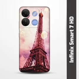 Pružný obal na Infinix Smart 7 HD s motivem Paris