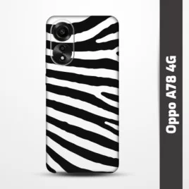 Pružný obal na Oppo A78 4G s motivem Zebra