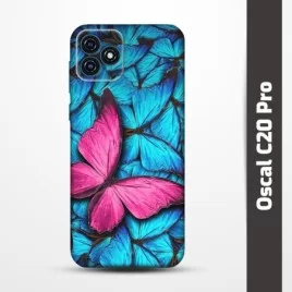 Pružný obal na Oscal C20 Pro s motivem Modří motýli