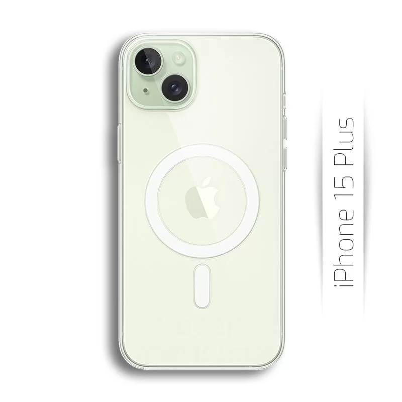 Silikonový průhledný obal s podporou Magsafe pro iPhone 15 Plus