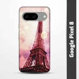 Pružný obal na Google Pixel 8 s motivem Paris