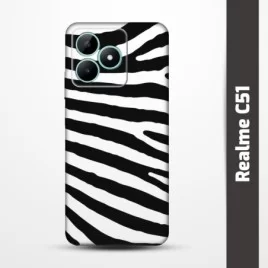 Pružný obal na Realme C51 s motivem Zebra