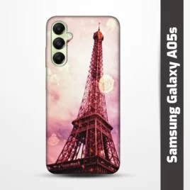 Pružný obal na Samsung Galaxy A05s s motivem Paris