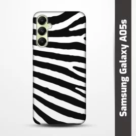 Pružný obal na Samsung Galaxy A05s s motivem Zebra