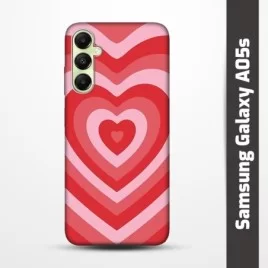 Pružný obal na Samsung Galaxy A05s s motivem Srdce