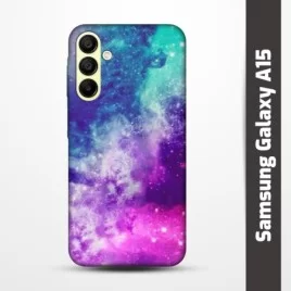 Pružný obal na Samsung Galaxy A15 s motivem Vesmír