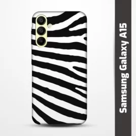 Pružný obal na Samsung Galaxy A15 s motivem Zebra