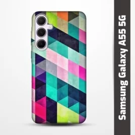 Pružný obal na Samsung Galaxy A55 5G s motivem Colormix