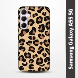 Pružný obal na Samsung Galaxy A55 5G s motivem Gepard