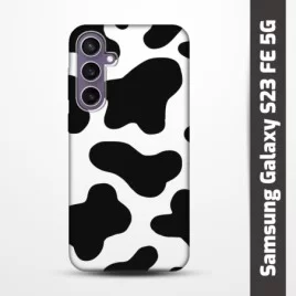Pružný obal na Samsung Galaxy S23 FE 5G s motivem Cow