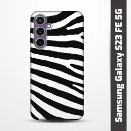 Pružný obal na Samsung Galaxy S23 FE 5G s motivem Zebra