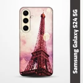 Pružný obal na Samsung Galaxy S24 5G s motivem Paris