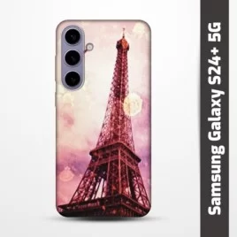 Pružný obal na Samsung Galaxy S24+ 5G s motivem Paris