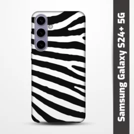 Pružný obal na Samsung Galaxy S24+ 5G s motivem Zebra