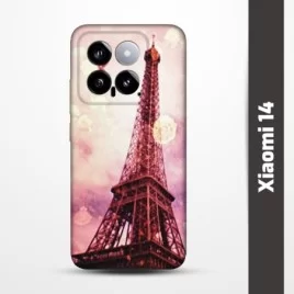 Pružný obal na Xiaomi 14 s motivem Paris