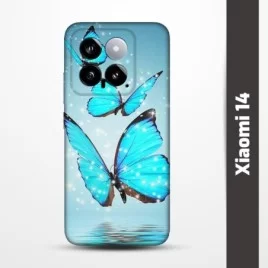 Pružný obal na Xiaomi 14 s motivem Motýli