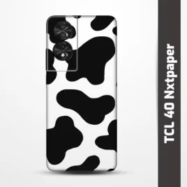 Pružný obal na TCL 40 Nxtpaper s motivem Cow