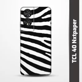 Pružný obal na TCL 40 Nxtpaper s motivem Zebra