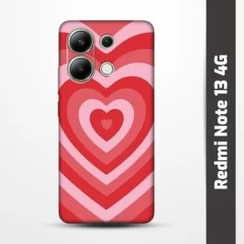 Pružný obal na Redmi Note 13 4G s motivem Srdce