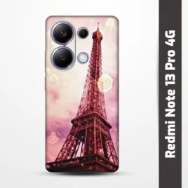 Pružný obal na Redmi Note 13 Pro 4G s motivem Paris